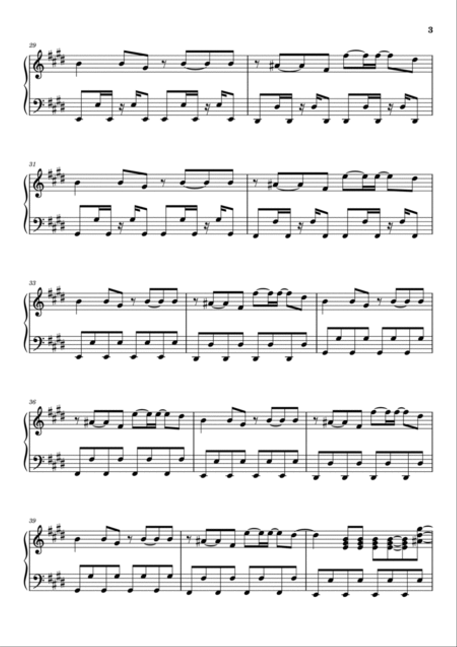 Better Off Alone Piano Solo scores gallery preview page 3