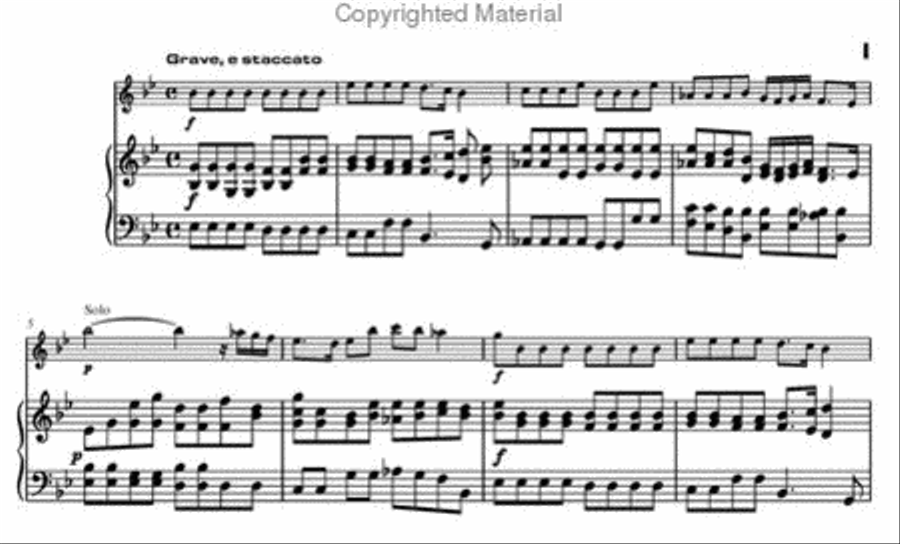 Concerto in E-flat major Orchestra scores gallery preview page 2