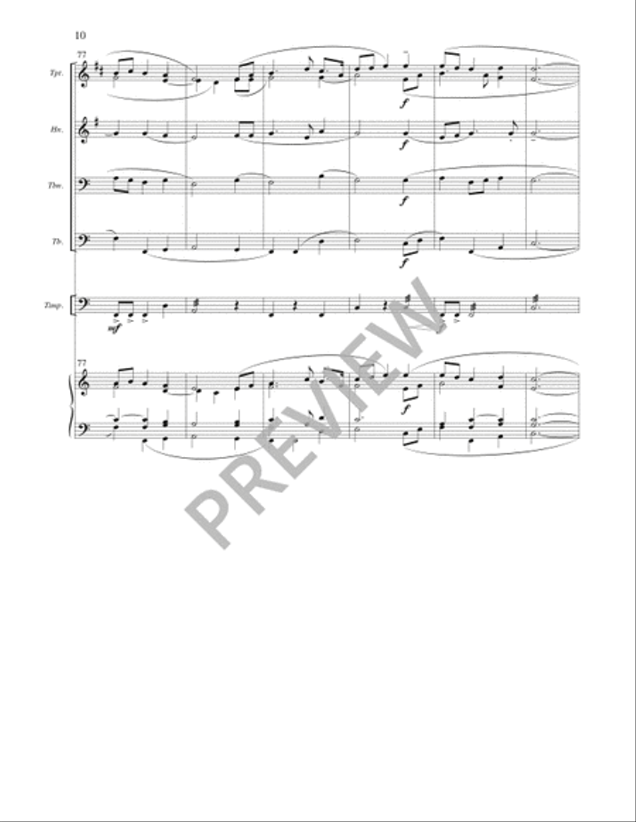 O God beyond All Praising - Full Score and Parts Bassoon scores gallery preview page 11