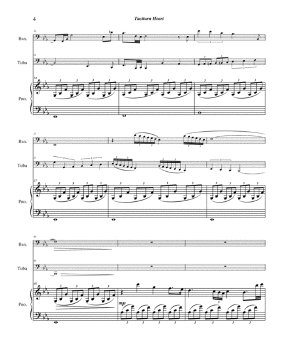 Taciturn Heart Small Ensemble scores gallery preview page 4
