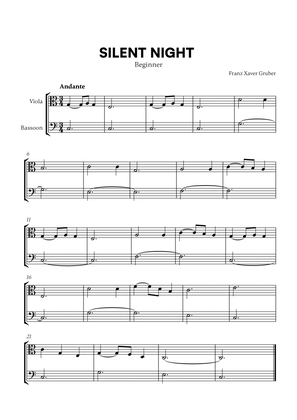Silent Night (Beginner) (for Viola and Bassoon)