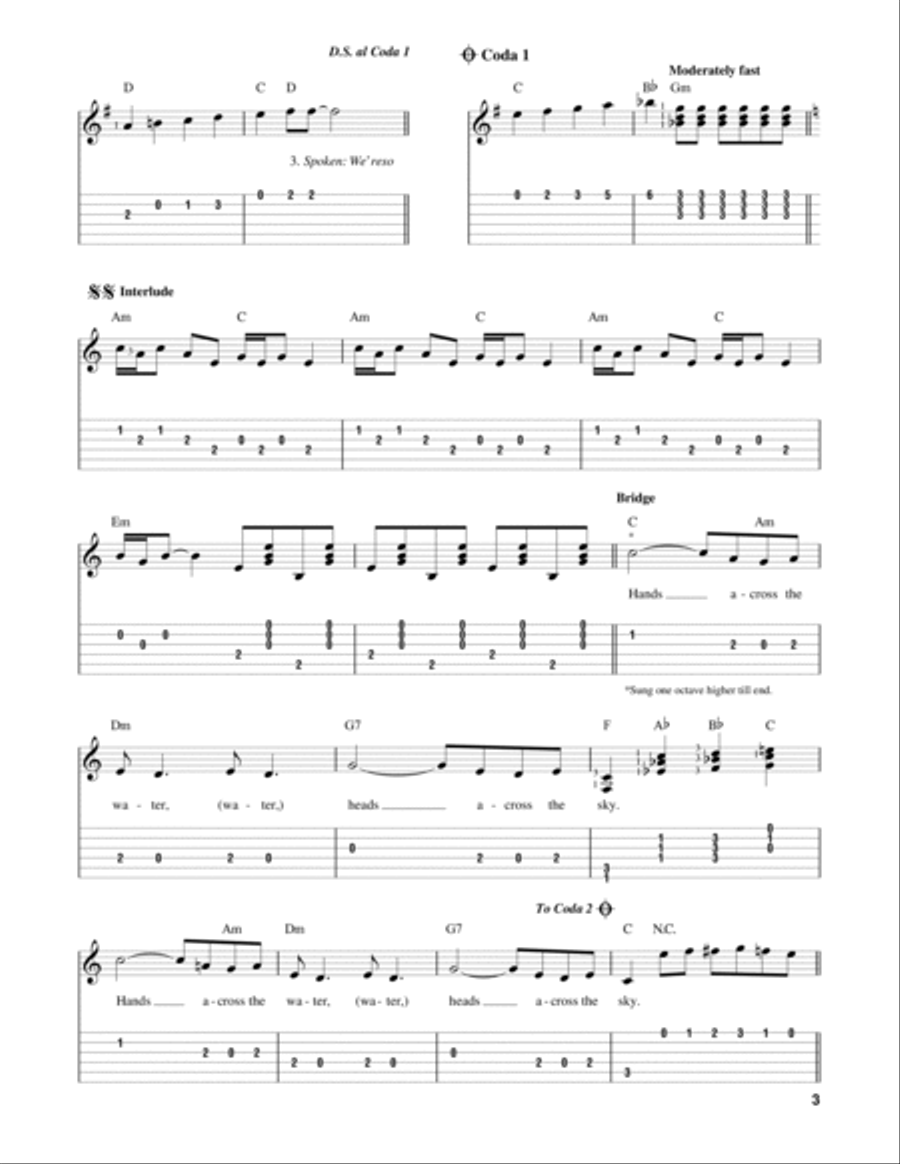 Uncle Albert / Admiral Halsey Acoustic Guitar scores gallery preview page 3