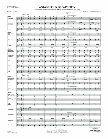 Asian Folk Rhapsody - Conductor Score (Full Score)