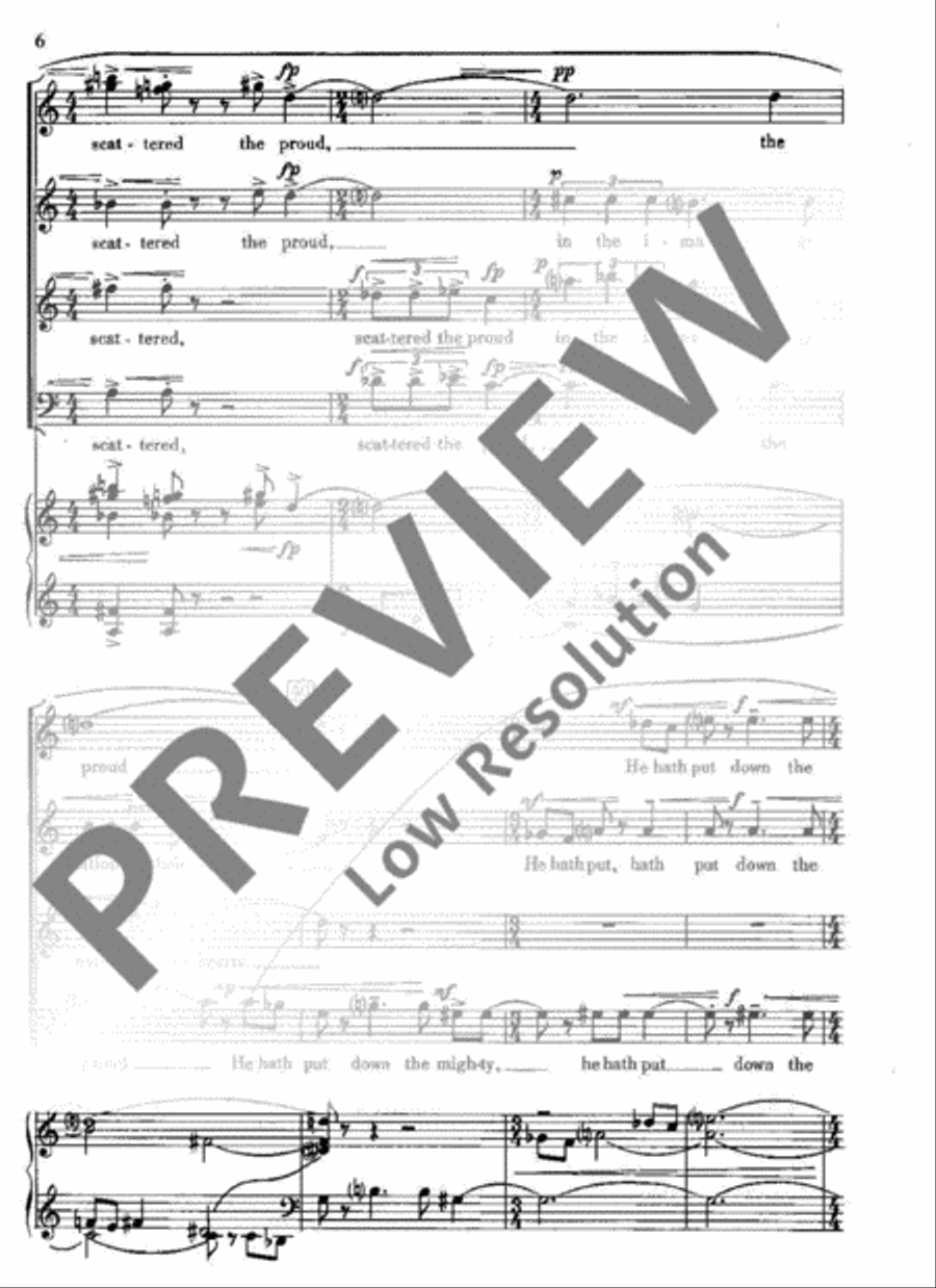 Magnificat and Nunc Dimittis Mixed Choir scores gallery preview page 9