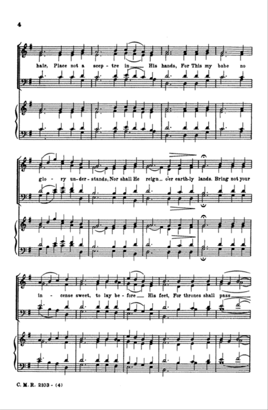 Song of Mary Song of Mary 4-Part scores gallery preview page 4