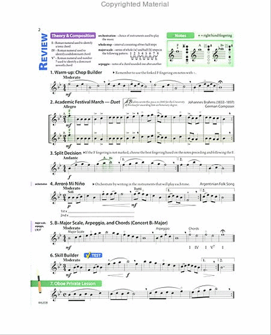 Tradition of Excellence Book 2 - Oboe Concert Band Methods scores gallery preview page 4