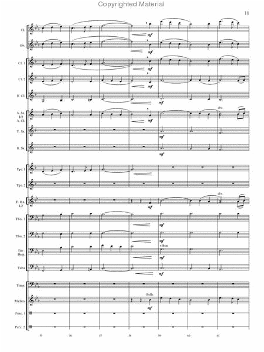 Oakdale Variations Oakdale Variations Concert Band scores gallery preview page 10