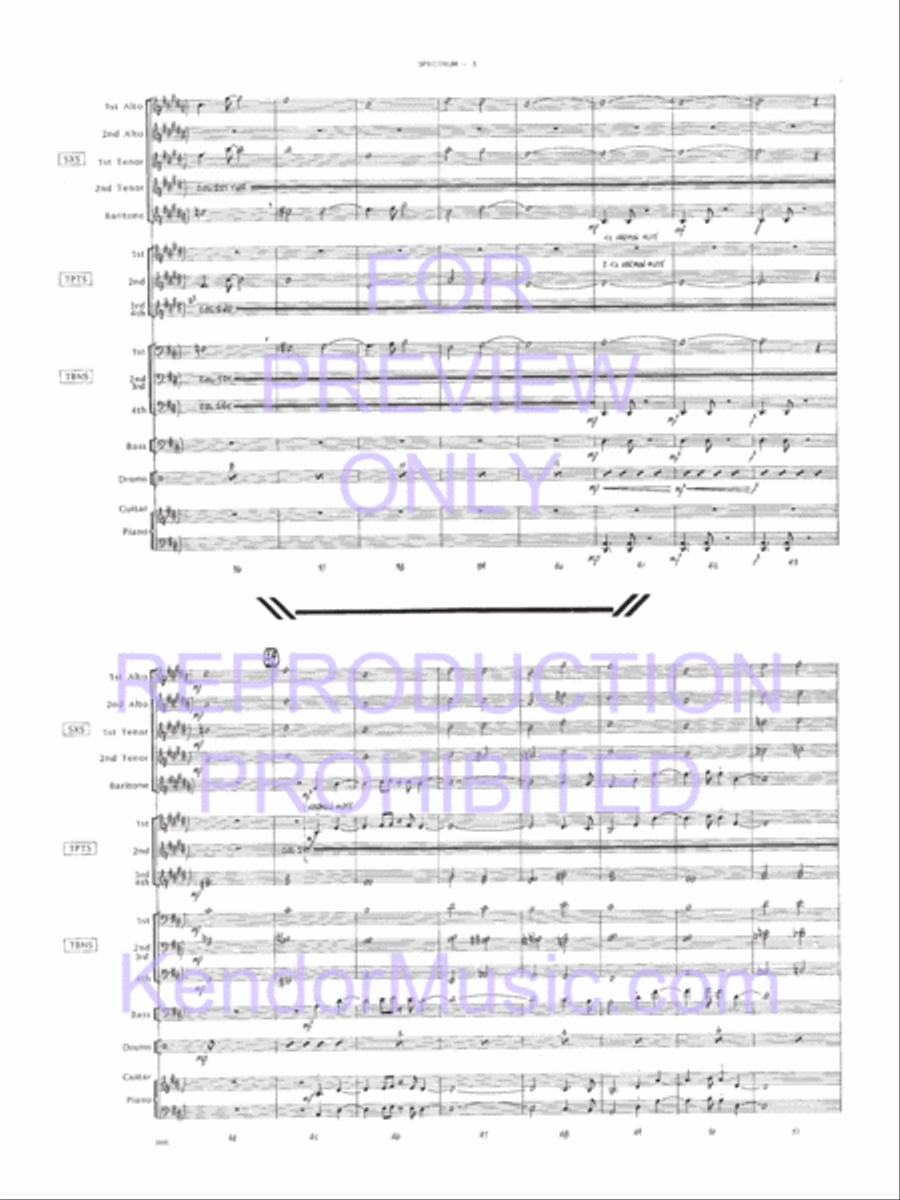 Spectrum Jazz Ensemble scores gallery preview page 4