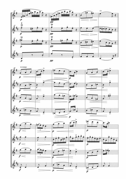 Slavonic Dance No. 2 Op. 72 for Saxophone Quartet image number null