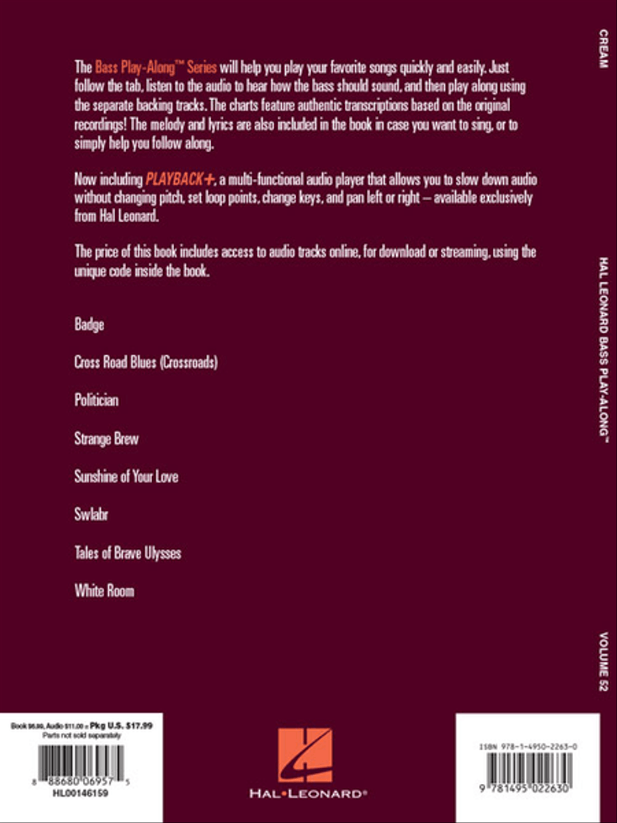 Cream Bass Guitar Tablature scores gallery preview page 6