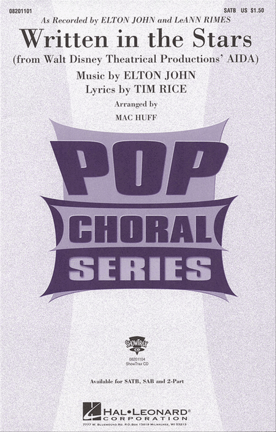 Written in the Stars (from Aida) 4-Part scores gallery preview page 1