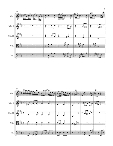 Sonata in D for Violin and String Quartet II. Allegretto