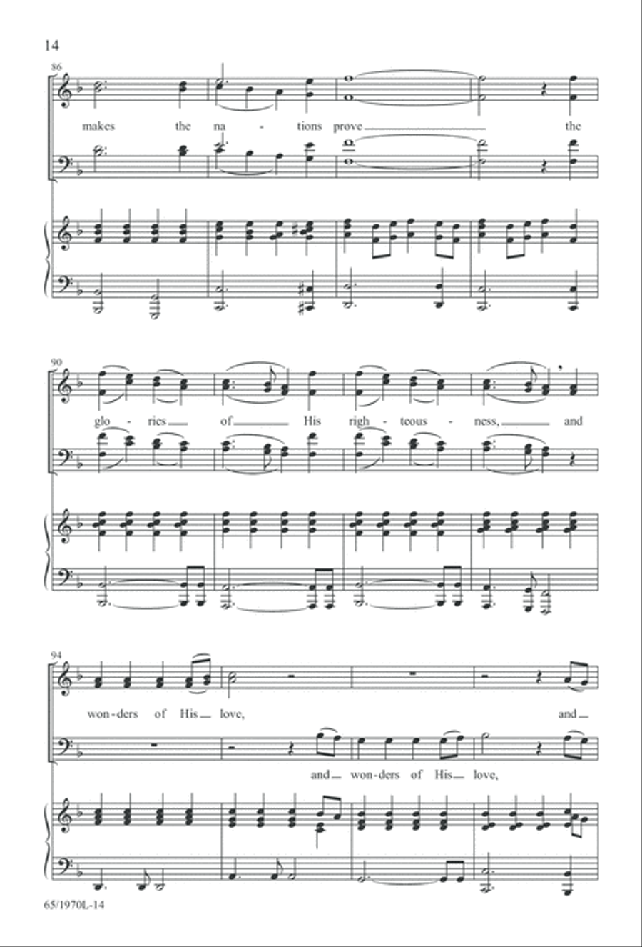 A Great and Mighty Wonder 4-Part scores gallery preview page 15