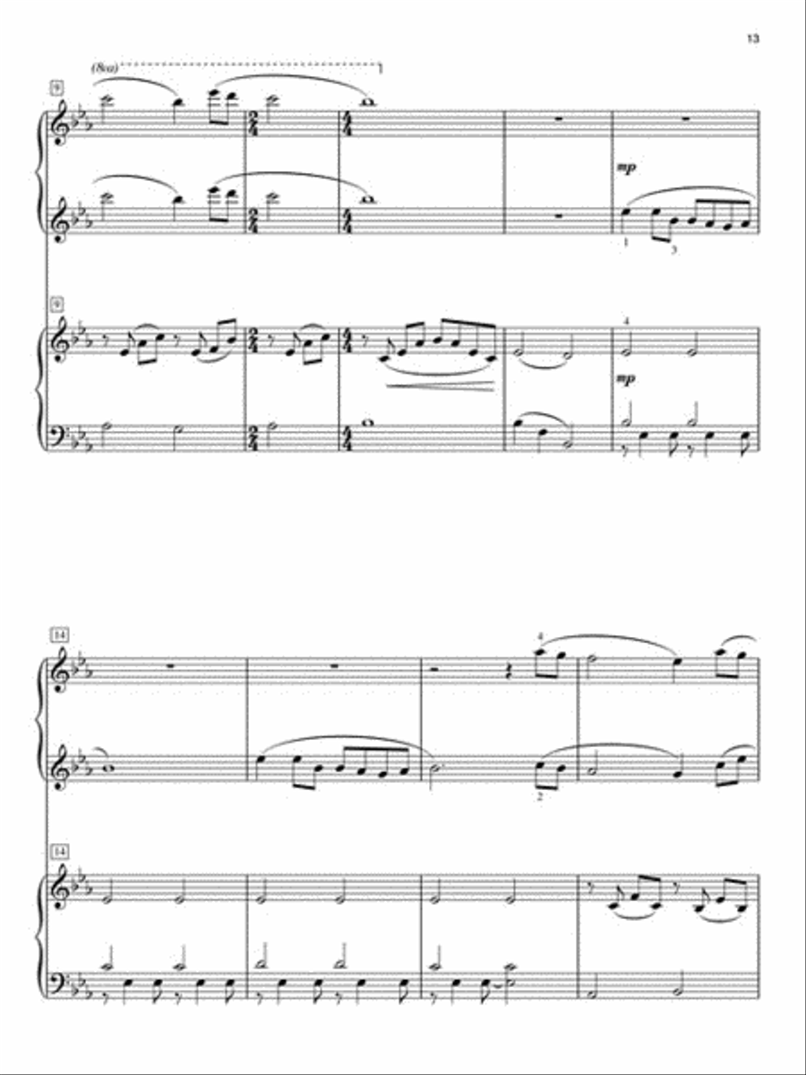 Hymn Duets 1 Piano, 4-Hands scores gallery preview page 3