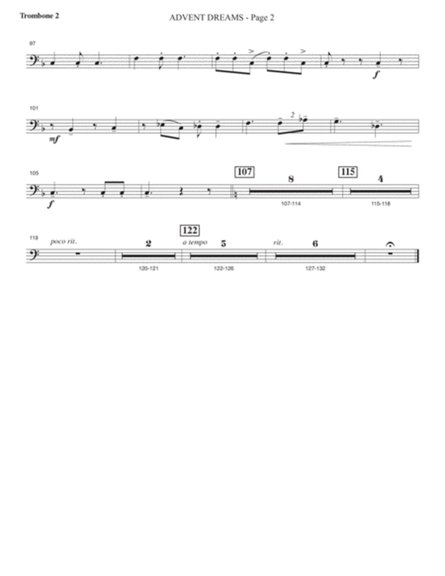 Christmas Dreams (A Cantata) - Trombone 2