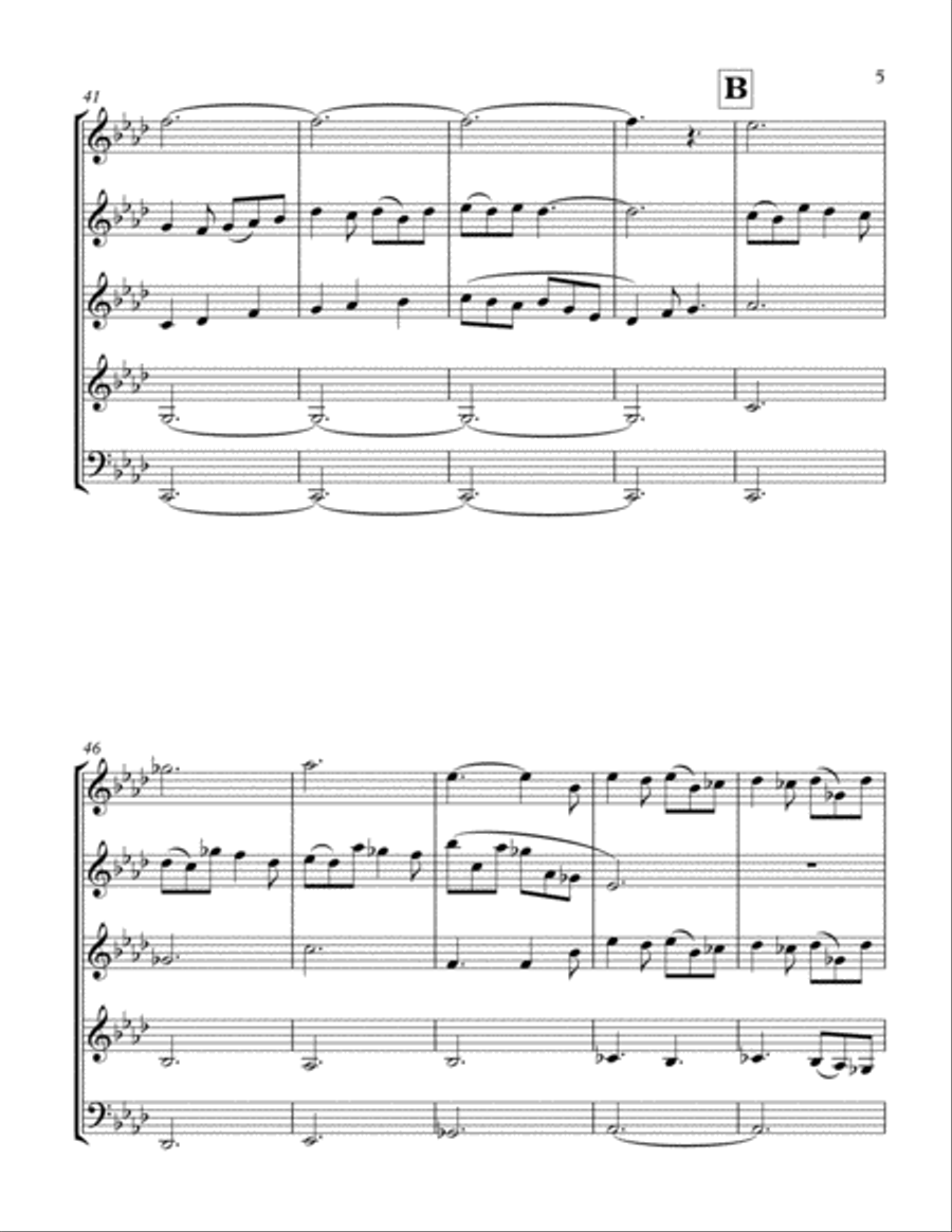 August Air August Air Woodwind Quintet scores gallery preview page 6