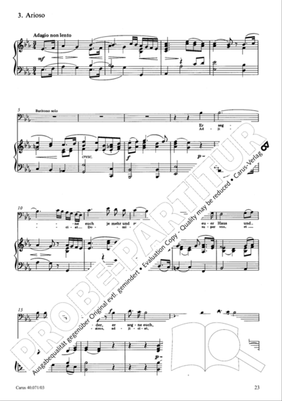 Psalm 115 (Der 115. Psalm) SSAATTBB scores gallery preview page 30