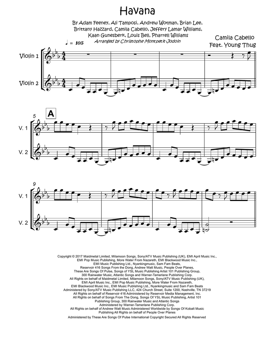 Havana Set of Parts scores gallery preview page 2