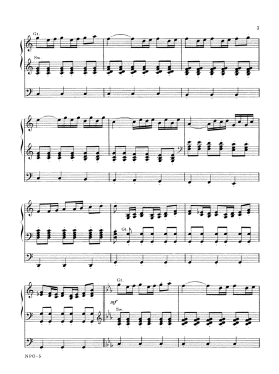 Prelude in Classic Style Organ scores gallery preview page 3