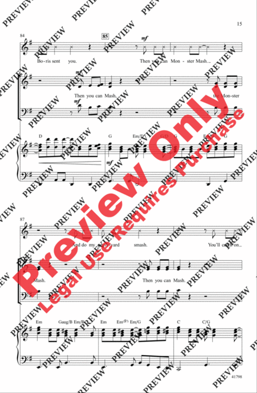 Monster Mash Monster Mash 3-Part scores gallery preview page 15