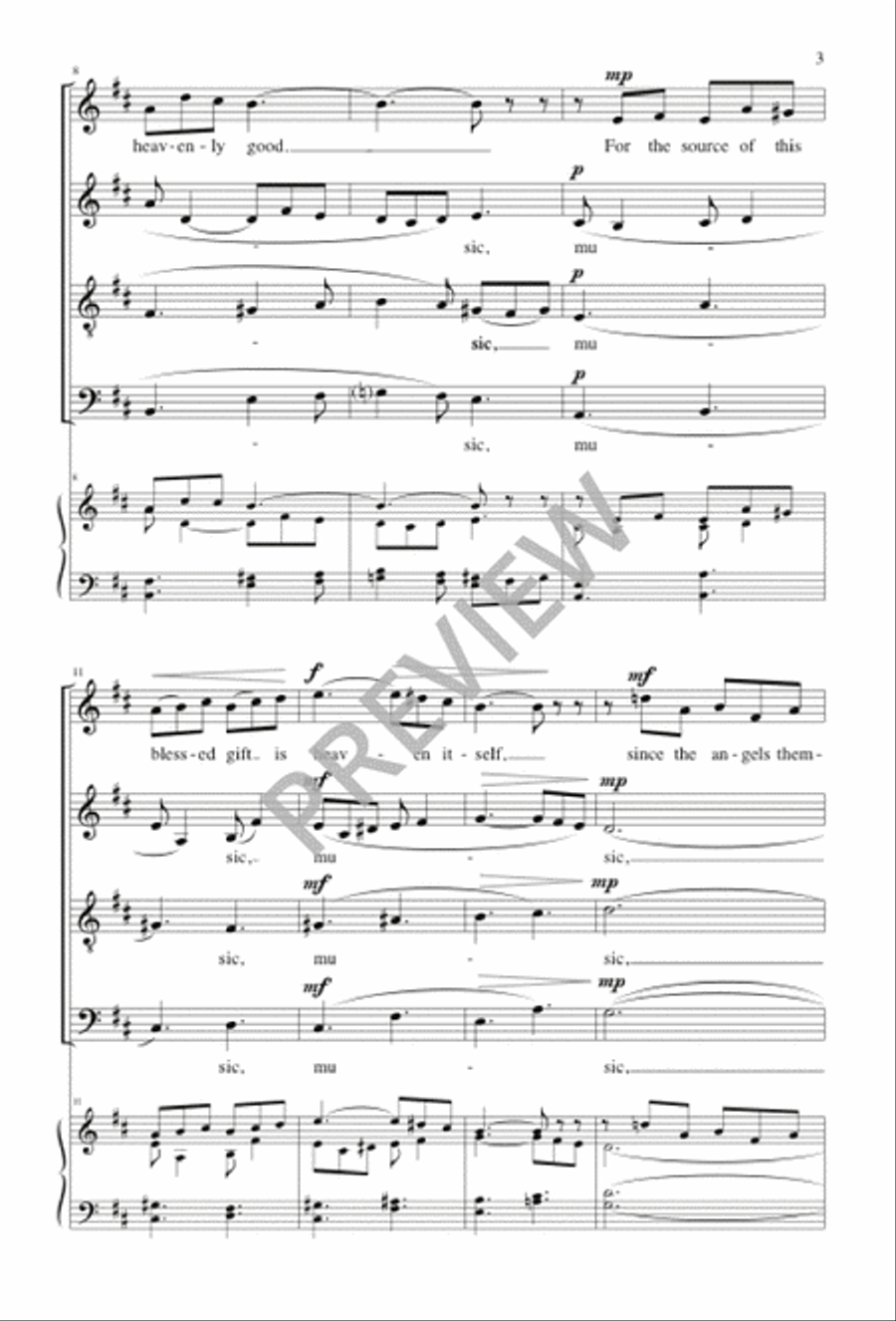 Whoever Chooses Music 4-Part scores gallery preview page 2