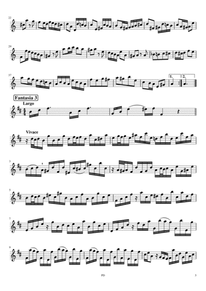 12 Fantasias for Transverse Flute without Bass TWV 40 2-13 image number null