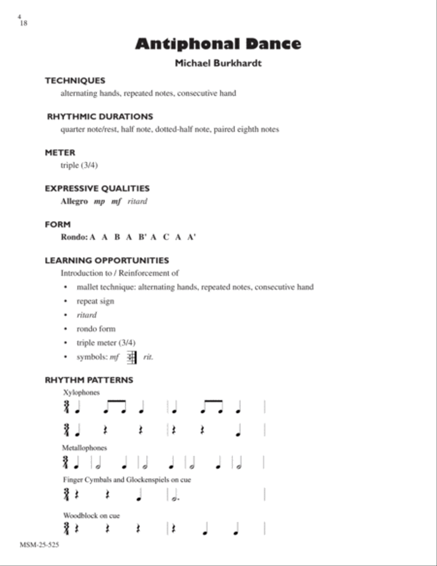 Antiphonal Dance Antiphonal Dance Sacred scores gallery preview page 4