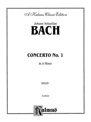 Book cover for Bach: Violin Concerto in A Minor