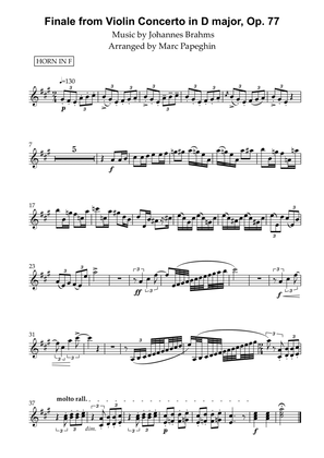 Finale from Violin Concerto in D major, Op. 77