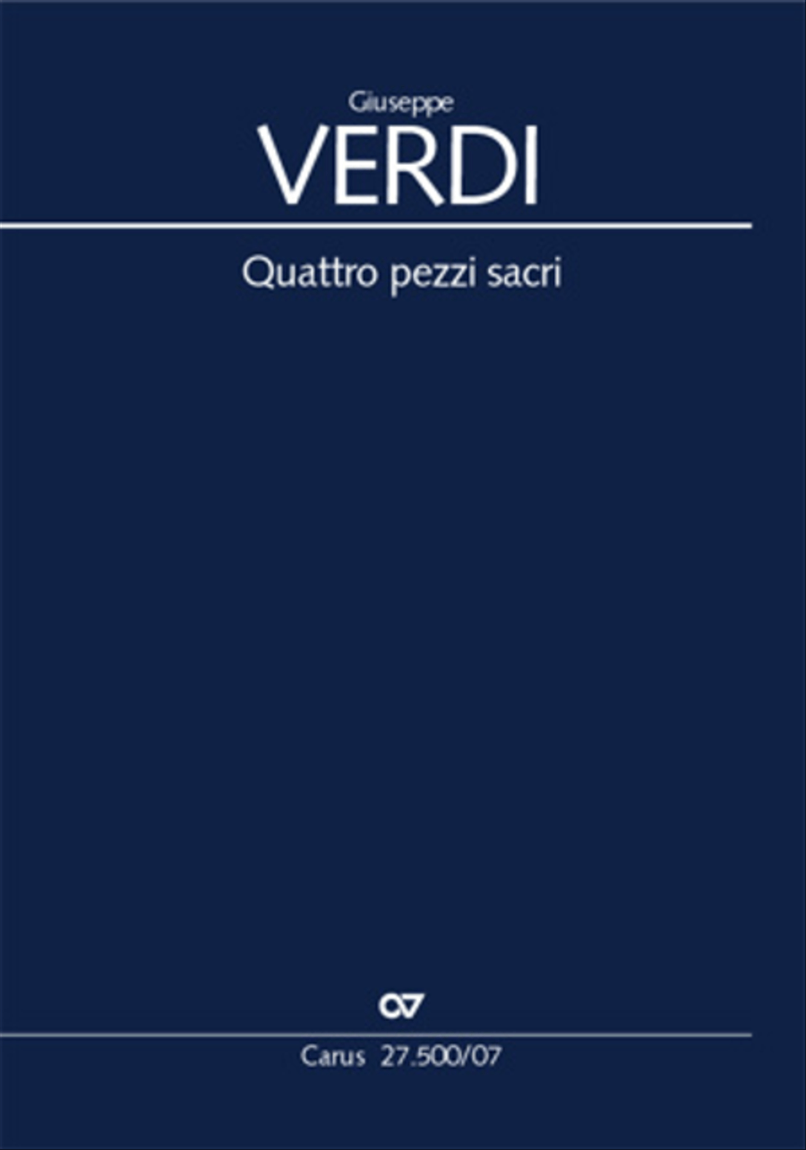 Quattro pezzi sacri Orchestra scores gallery preview page 1