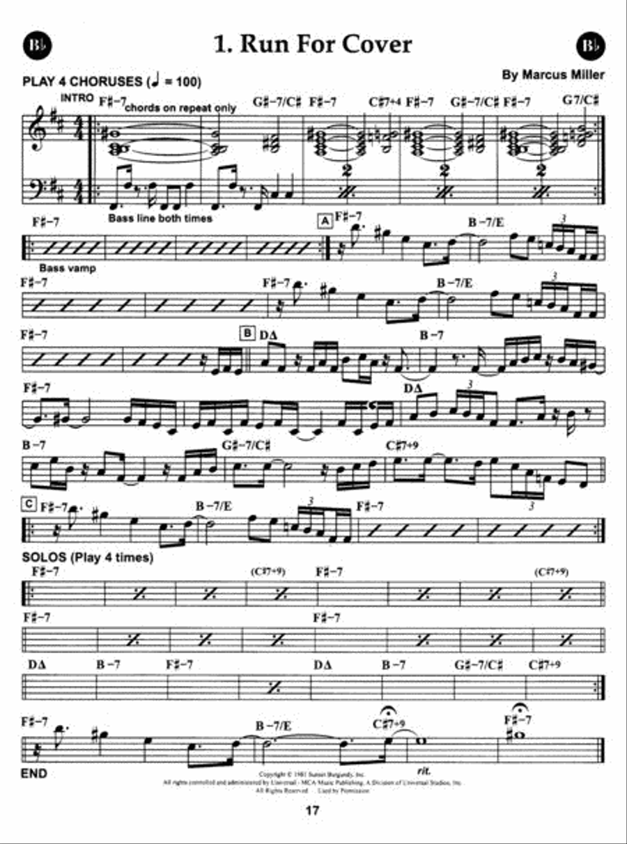 Volume 103 - David Sanborn Alto Saxophone scores gallery preview page 2