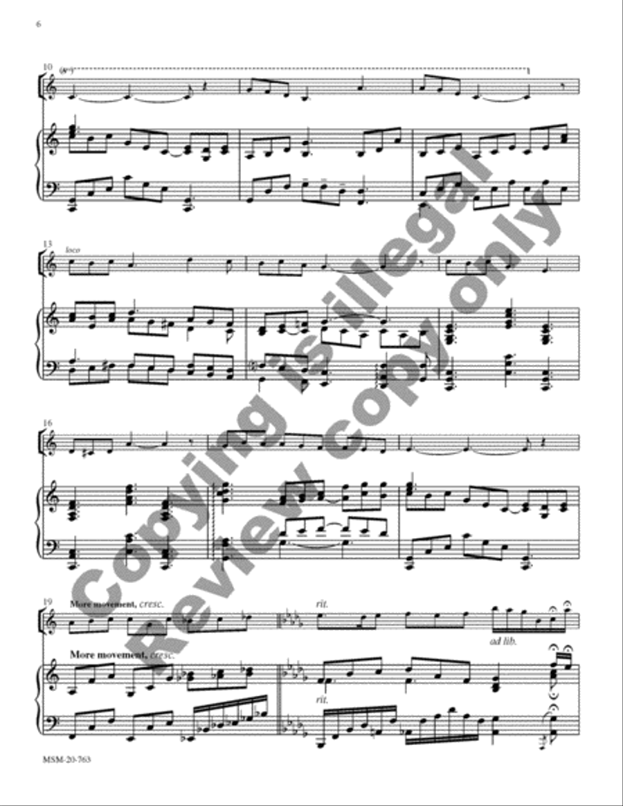 An American Suite for Violin and Piano Violin Solo scores gallery preview page 19