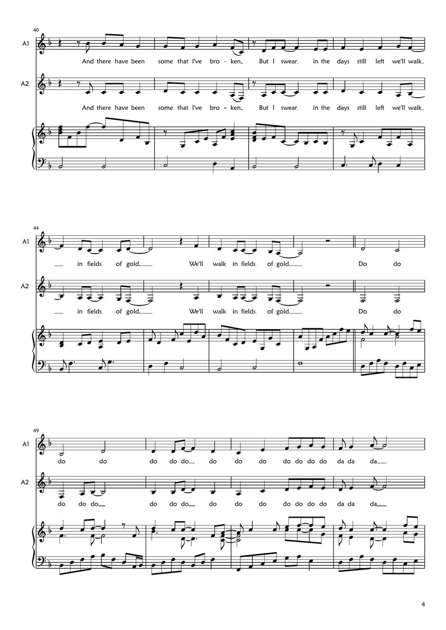 Fields Of Gold SA scores gallery preview page 4