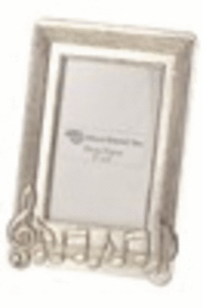 Photo Frame Pewter Music Notes