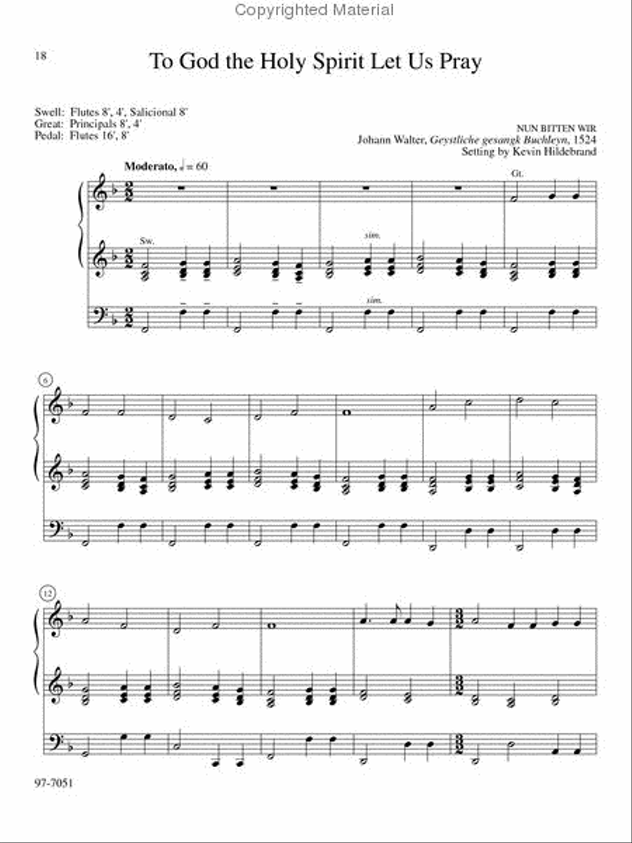 Six Hymn Improvisations, Set 5
