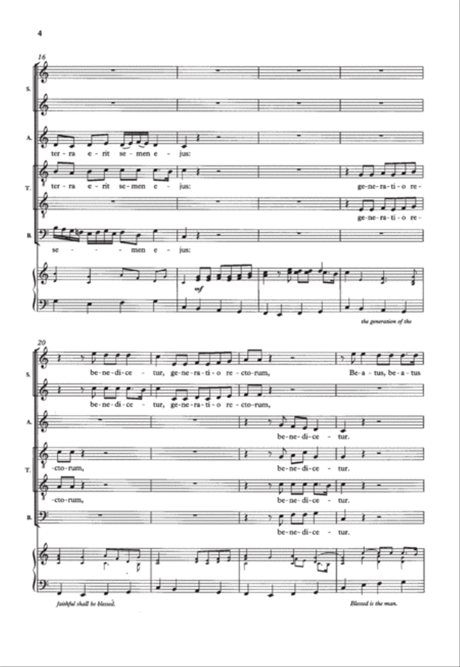 Beatus vir Choir scores gallery preview page 4