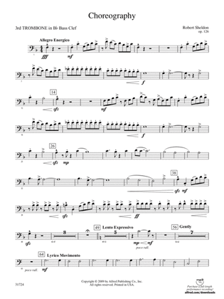 Choreography: (wp) 3rd B-flat Trombone B.C.