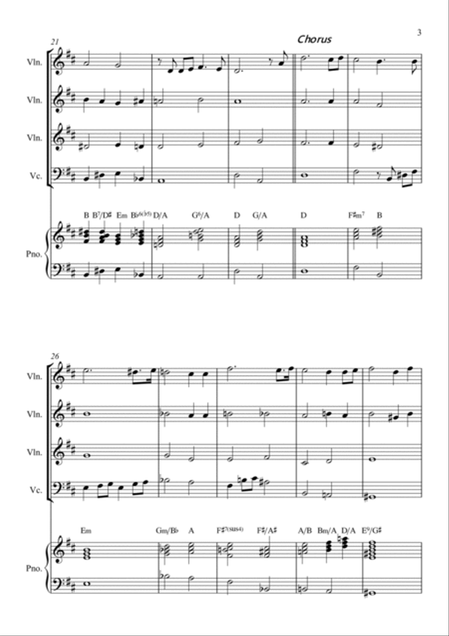 My Tribute String Quartet scores gallery preview page 3