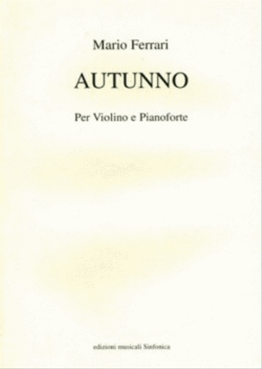 Autunno Violin Solo scores gallery preview page 1