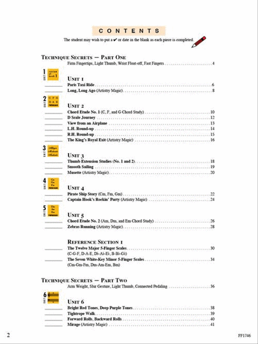 Accelerated Piano Adventures for the Older Beginner Piano Method scores gallery preview page 2