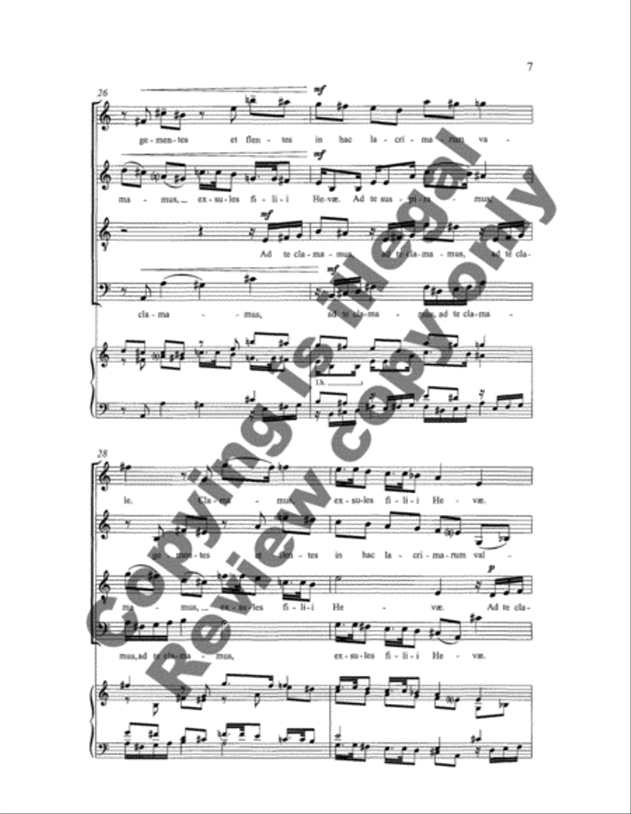 Four Marian Motets: 3. Salve Regina 4-Part scores gallery preview page 14