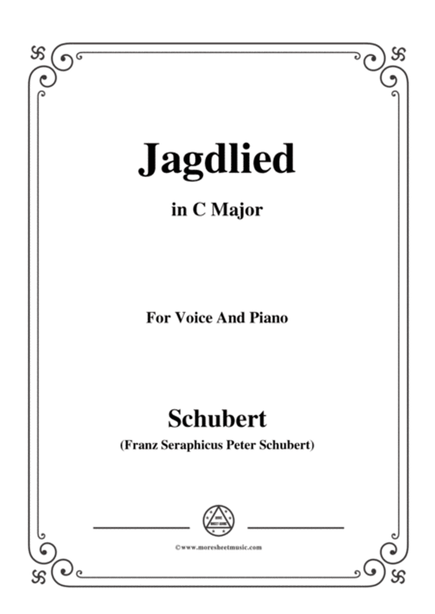 Schubert-Jagdlied(Hunting Song),D.521,in C Major,for Voice&Piano image number null
