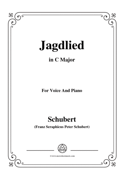 Schubert-Jagdlied(Hunting Song),D.521,in C Major,for Voice&Piano image number null