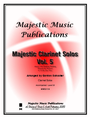 Majestic Clarinet Solos, Vol. 5