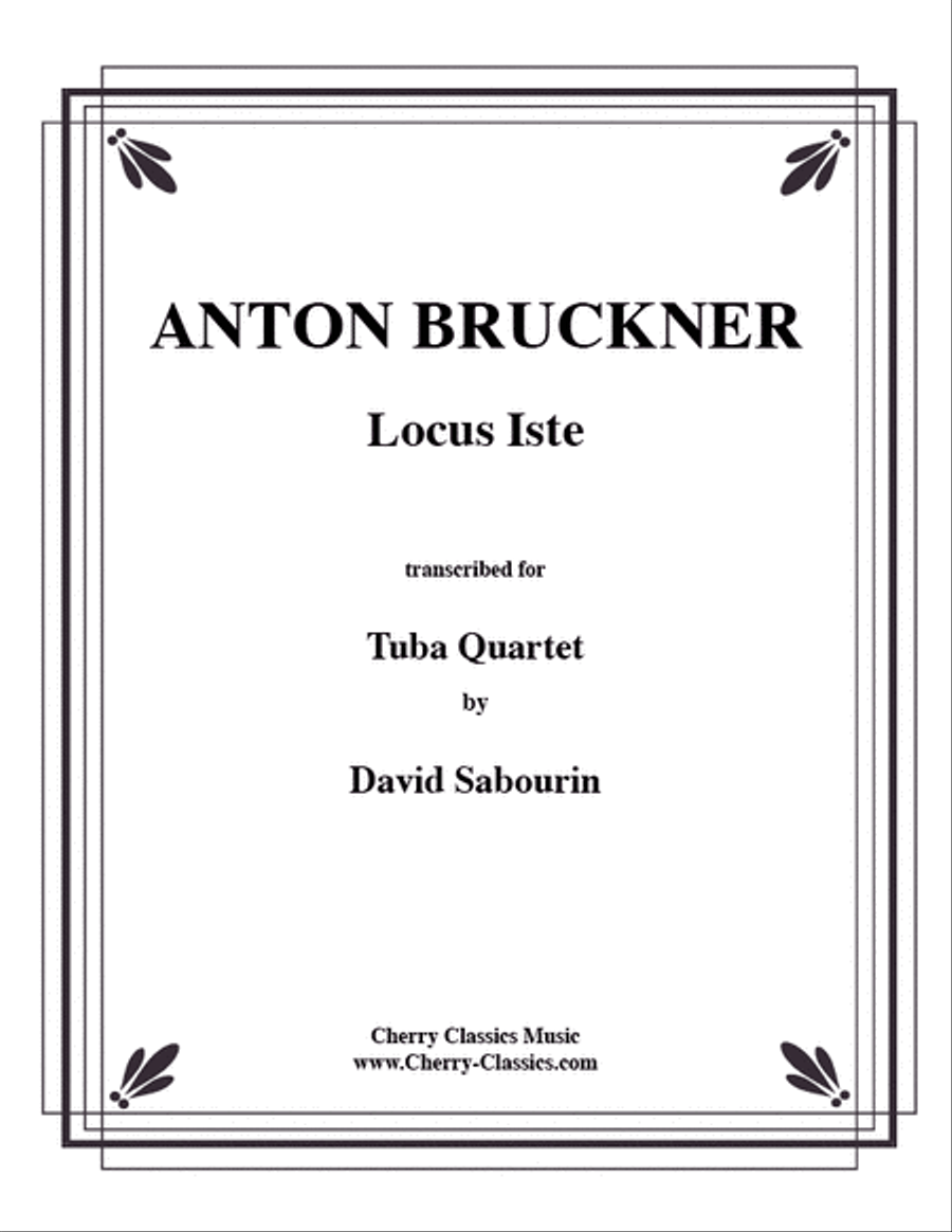 Locus Iste Tuba Quartet scores gallery preview page 1