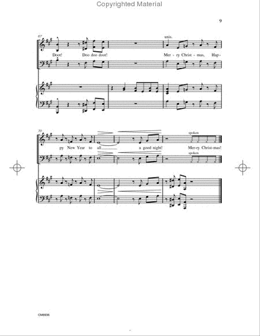 We Wish You A Jazzy Christmas 4-Part scores gallery preview page 4