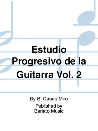 Book cover for Estudio Progresivo de la Guitarra Vol. 2