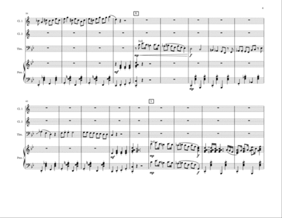 Eerie Elegies Small Ensemble scores gallery preview page 4
