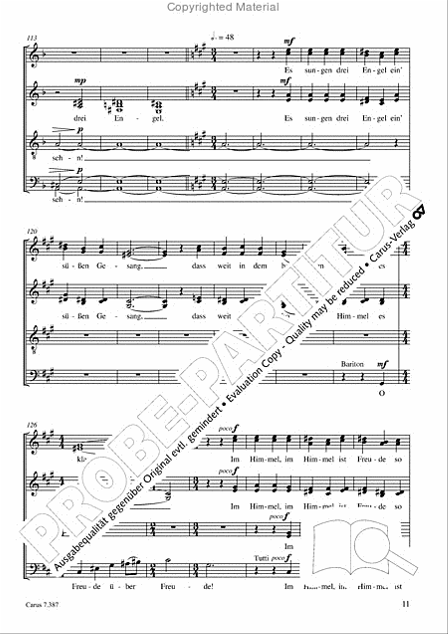 O Freude uber Freude O Freude uber Freude 4-Part scores gallery preview page 12