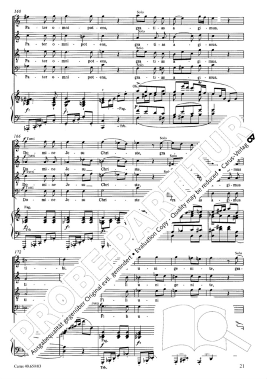 Mass in A flat major (Messe in As) 4-Part scores gallery preview page 22